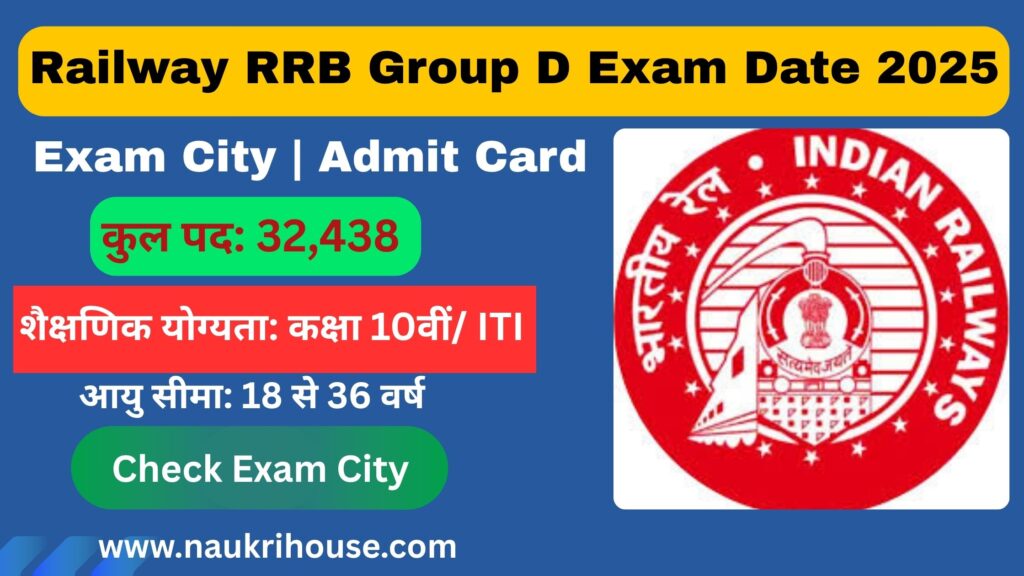Railway RRB Group D Exam Date 2025