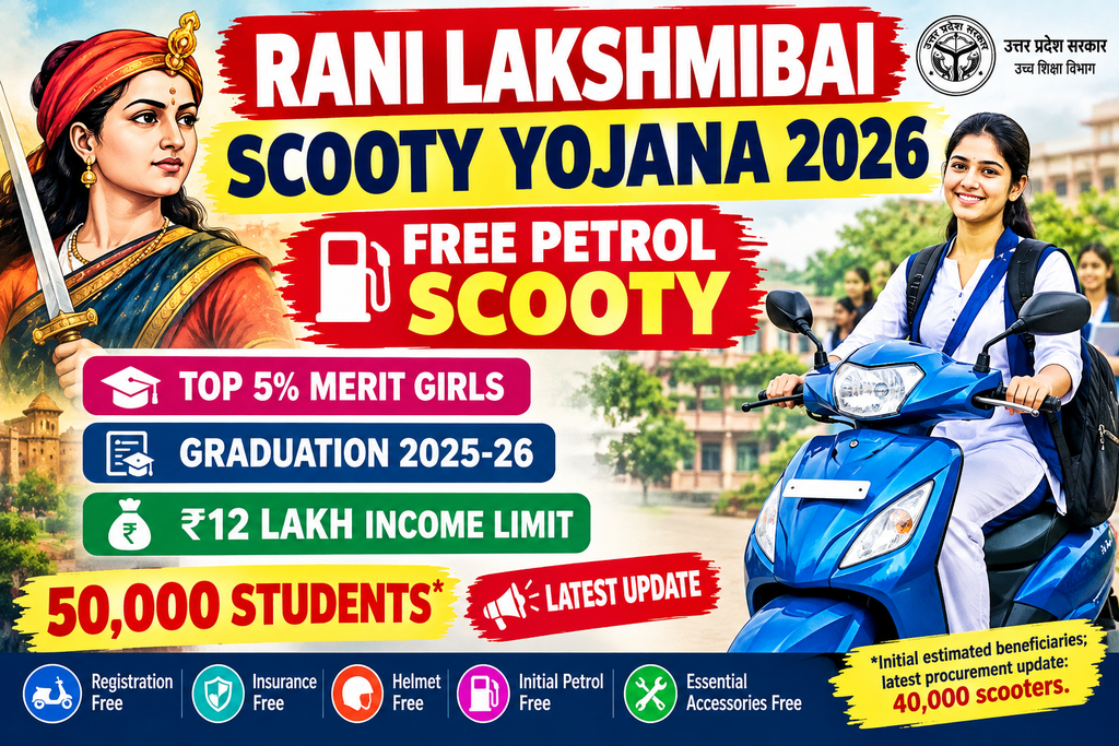 Rani Lakshmibai Scooty Yojana 2026 Free Scooty for Girls