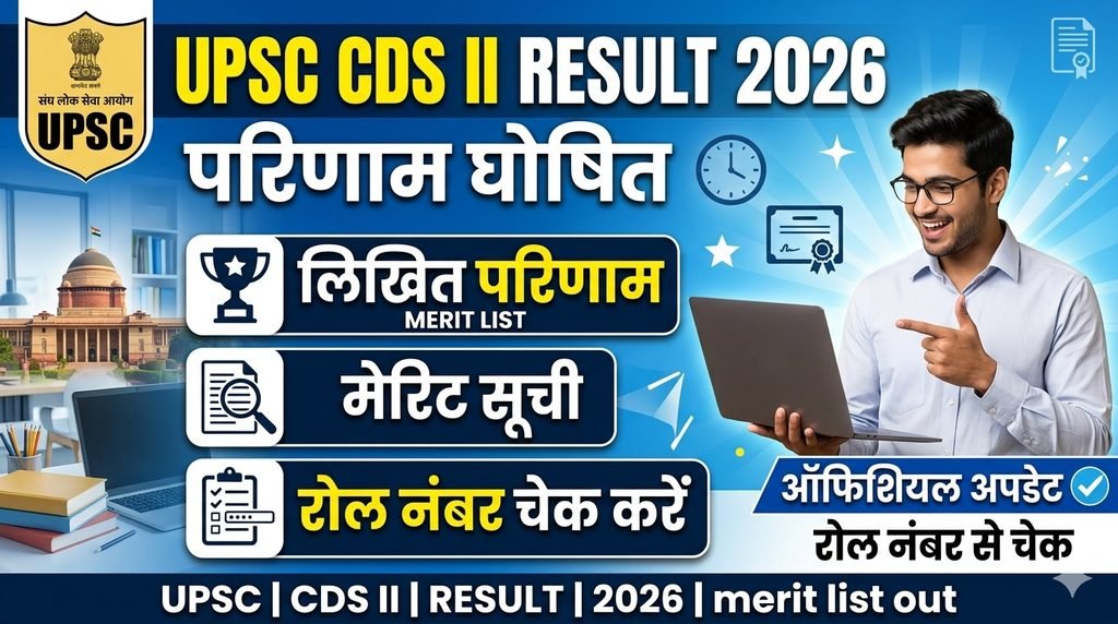 UPSC CDS II Result 2026 – Check Written Result, Merit List & Score Card 1 UPSC CDS II Result 2026 Written Result and Merit List